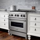 30" 4.0 cu. ft. Dual Fuel Range with Gas Stove and Electric Oven in DuraSnow® Stainless Steel (RAS-30) -DuraSnow Stainless Steel® view 6