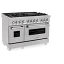 48" 6.0 cu. ft. Dual Fuel Range with Gas Stove and Electric Oven in DuraSnow® Stainless Steel (RAS-48) -DuraSnow Stainless Steel® view 1