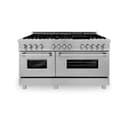 60" 7.4 cu. ft. Dual Fuel Range with Gas Stove and Electric Oven (RAS-60) view 30