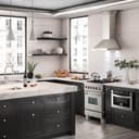 24" 2.8 cu. ft. Dual Fuel Range with Gas Stove and Electric Oven in DuraSnow® (RAS-24) - DuraSnow® With Brass Burners view 18