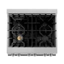 30" 4.0 cu. ft. Dual Fuel Range with Gas Stove and Electric Oven in DuraSnow® (RAS-30) -DuraSnow® with Brass Burners view 7