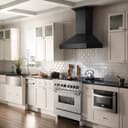 36" 4.6 cu. ft. Dual Fuel Range with Gas Stove and Electric Oven and Brass Burners view 4