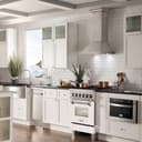 24" 2.8 cu. ft. Dual Fuel Range with Gas Stove and Electric Oven in DuraSnow® Stainless Steel (RAS-24) - DuraSnow® With Matte Door view 12