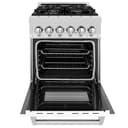 24" 2.8 cu. ft. Dual Fuel Range with Gas Stove and Electric Oven in DuraSnow® Stainless Steel (RAS-24) - DuraSnow® With Matte Door view 18