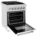 24" 2.8 cu. ft. Dual Fuel Range with Gas Stove and Electric Oven in DuraSnow® Stainless Steel (RAS-24) - DuraSnow® With Matte Door view 15