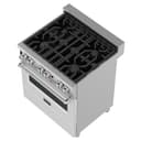 30" 4.0 cu. ft. Dual Fuel Range with Gas Stove and Electric Oven in DuraSnow® Stainless Steel (RAS-30) view 6