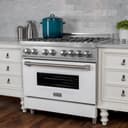 30" 4.0 cu. ft. Dual Fuel Range with Gas Stove and Electric Oven in DuraSnow® Stainless Steel (RAS-30) view 9