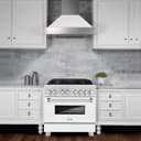 36" 4.6 cu. ft. Dual Fuel Range with Gas Stove and Electric Oven in DuraSnow® Stainless Steel (RAS-36) Matte view 2