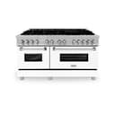 60" 7.4 cu. ft. Dual Fuel Range with Gas Stove and Electric Oven (RAS-60) Matte view 3