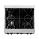 Autograph Edition 30" 4.0 cu. ft. Dual Fuel Range with Gas Stove and Electric Oven with Matte Black Accents view 6