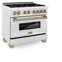 Autograph Edition 36" 4.6 cu. ft. Dual Fuel Range with Gas Stove and Electric Oven with Champagne Bronze Accents view 15