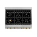 Autograph Edition 36" 4.6 cu. ft. Dual Fuel Range with Gas Stove and Electric Oven with Champagne Bronze Accents view 5