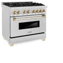 Autograph Edition 36" 4.6 cu. ft. Dual Fuel Range with Gas Stove and Electric Oven with Gold Accents view 14