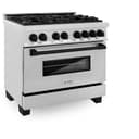 Autograph Edition 36" 4.6 cu. ft. Dual Fuel Range with Gas Stove and Electric Oven with Matte Black Accents view 4