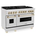 Autograph Edition 48" 6.0 cu. ft. Dual Fuel Range with Gas Stove and Electric Oven with Gold Accents view 1