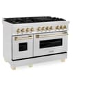 Autograph Edition 48" 6.0 cu. ft. Dual Fuel Range with Gas Stove and Electric Oven with Gold Accents view 4