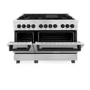 Autograph Edition 48" 6.0 cu. ft. Dual Fuel Range with Gas Stove and Electric Oven with Matte Black Accents view 1