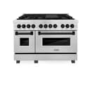 Autograph Edition 48" 6.0 cu. ft. Dual Fuel Range with Gas Stove and Electric Oven with Matte Black Accents view 20