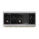 Autograph Edition 60" 7.4 cu. ft. Dual Fuel Range with Gas Stove and Electric Oven with Champagne Bronze Accents view 9
