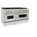 Autograph Edition 60" 7.4 cu. ft. Dual Fuel Range with Gas Stove and Electric Oven with Gold Accents view 1