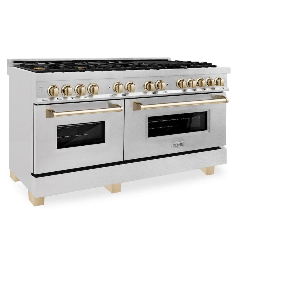 Autograph Edition 60" 7.4 cu. ft. Dual Fuel Range with Gas Stove and Electric Oven with Gold Accents