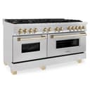 Autograph Edition 60" 7.4 cu. ft. Dual Fuel Range with Gas Stove and Electric Oven with Gold Accents view 4