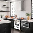 Autograph Edition 30" 4.0 cu. ft. Dual Fuel Range with Gas Stove and Electric Oven with White Matte Door and Champagne Bronze Accents view 2