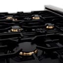 Autograph Edition 36" 4.6 cu. ft. Dual Fuel Range with Gas Stove and Electric Oven with White Matte Door and Matte Black Accents view 6