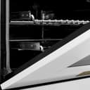 Autograph Edition 60" 7.4 cu. ft. Dual Fuel Range with Gas Stove and Electric Oven with White Matte Door and Champagne Bronze Accents view 7