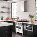 30" 4.0 cu. ft. Dual Fuel Range with Gas Stove and Electric Oven and White Matte Door view 2