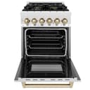 Autograph Edition 24" 2.8 cu. ft. Dual Fuel Range with Gas Stove and Electric Oven with Gold Accents view 5