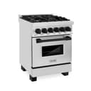 Autograph Edition 24" 2.8 cu. ft. Dual Fuel Range with Gas Stove and Electric Oven with Matte Black Accents view 1
