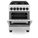 Autograph Edition 24" 2.8 cu. ft. Dual Fuel Range with Gas Stove and Electric Oven with Matte Black Accents view 5