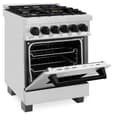 Autograph Edition 24" 2.8 cu. ft. Dual Fuel Range with Gas Stove and Electric Oven with Matte Black Accents view 8