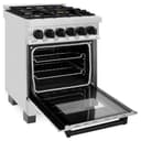 Autograph Edition 24" 2.8 cu. ft. Dual Fuel Range with Gas Stove and Electric Oven with Matte Black Accents view 9