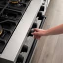 30" 4.0 cu. ft. Dual Fuel Range with Gas Stove and Electric Oven in Stainless Steel with Matte Black Accents view 20