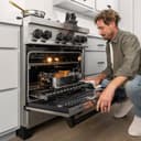 30" 4.0 cu. ft. Dual Fuel Range with Gas Stove and Electric Oven in Stainless Steel with Matte Black Accents view 19