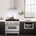 Autograph Edition 36" 4.6 cu. ft. Dual Fuel Range with Gas Stove and Electric Oven with Champagne Bronze Accents view 23