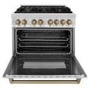 Autograph Edition 36" 4.6 cu. ft. Dual Fuel Range with Gas Stove and Electric Oven with Champagne Bronze Accents view 19
