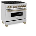 Autograph Edition 36" 4.6 cu. ft. Dual Fuel Range with Gas Stove and Electric Oven with Champagne Bronze Accents view 18