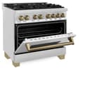 Autograph Edition 36" 4.6 cu. ft. Dual Fuel Range with Gas Stove and Electric Oven with Champagne Bronze Accents view 17