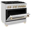 Autograph Edition 36" 4.6 cu. ft. Dual Fuel Range with Gas Stove and Electric Oven with Gold Accents view 15