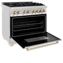Autograph Edition 36" 4.6 cu. ft. Dual Fuel Range with Gas Stove and Electric Oven with Gold Accents view 14