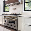 Autograph Edition 48" 6.0 cu. ft. Dual Fuel Range with Gas Stove and Electric Oven with Champagne Bronze Accents view 2