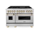 Autograph Edition 48" 6.0 cu. ft. Dual Fuel Range with Gas Stove and Electric Oven with Gold Accents view 17