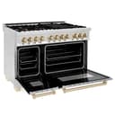 Autograph Edition 48" 6.0 cu. ft. Dual Fuel Range with Gas Stove and Electric Oven with Gold Accents view 15