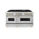 Autograph Edition 60" 7.4 cu. ft. Dual Fuel Range with Gas Stove and Electric Oven with Gold Accents view 2