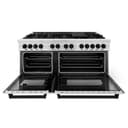 Autograph Edition 60" 7.4 cu. ft. Dual Fuel Range with Gas Stove and Electric Ovenundefined with Accents (RAZ-60) - Matte view 19