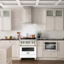 Autograph Edition 30" 4.0 cu. ft. Dual Fuel Range with Gas Stove and Electric Oven with White Matte Door and Champagne Bronze Accents view 10