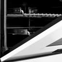 30" 4.0 cu. ft. Dual Fuel Range with Gas Stove and Electric Oven with White Matte Door and Matte Black Accents view 8